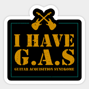 'Guitar Acquisition Syndrome' Funny Guitar Gift Sticker